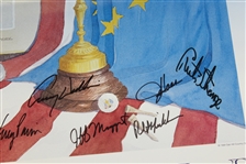 1995 Ryder Cup at Oak Hill Country Club Team USA Signed Poster JSA ALOA