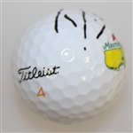 Danny Willett Signed Masters Logo Golf Ball JSA ALOA