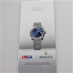 Brooks Koepka Signed 2017 US Open at Erin Hills Sunday Tee Times JSA ALOA