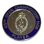 Deane Bemans 1986 Open Championship at St. Andrews Contestant Badge - Greg Norman Win