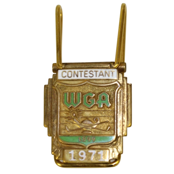 Deane Bemans 1971 WGA Contestant Badge/Money Clip