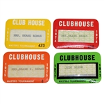 Judy Bemans Masters Clubhouse Badges - 1973, 1974, 1975, & 1977