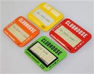 Judy Beman's Masters Clubhouse Badges - 1973, 1974, 1975, & 1977