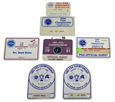 Judy and Valerie Bemans PGA Championship Guest Badges - Assorted Years
