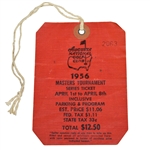 1956 Masters Tournament SERIES Badge #2063 - Jack Burke Winner