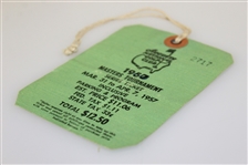 1957 Masters Tournament SERIES Badge #2717 - Doug Ford Winner