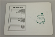Arnold Palmer Signed Augusta National Golf Club Scorecard JSA ALOA