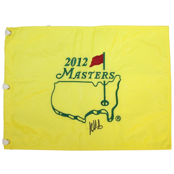 Bubba Watson Signed 2012 Masters Embroidered Flag JSA ALOA
