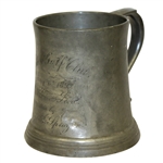 1899 Allston GC Best Gross Score Reed & Barton Pewter Golf Trophy Won by George A. Sprag