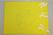 Bernhard Langer Signed 2017 Masters Embroidered Flag JSA ALOA