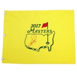 Fuzzy Zoeller Signed 2017 Masters Embroidered Flag JSA ALOA