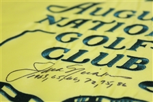 Jack Nicklaus Signed Augusta National GC Members Flag with All 6 Wins Notation! JSA ALOA