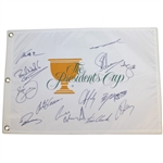 2011 The Presidents Cup Embroidered Flag Signed by International Team JSA ALOA