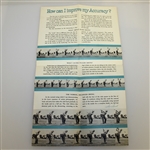Sam Snead 'Teeing Off with Sam Snead' Booklet Complete Set - One Signed JSA ALOA