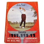 Billy Casper Signed 1965 Sahara Invitational Tournament Program JSA ALOA