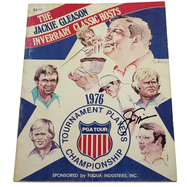 Jack Nicklaus Signed 1976 Tournament Players Championship Program JSA ALOA