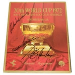 Multi-Signed 1972 World Cup at Royal Melbourne Golf Club Program JSA ALOA
