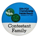 1977 PGA Championship at Pebble Beach Contestant Family Badge