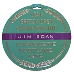 1975 OPEN Championship at Carnoustie Golf Club Bag Tag - Jim Egan
