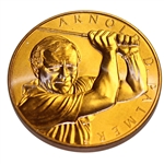 Arnold Palmer Commemorative Coin as Gift from North Oaks to David Graham with Note
