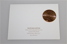 Arnold Palmer Commemorative Coin as Gift from North Oaks to David Graham with Note