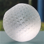 Tiffany & Co Luxury Leaded Crystal Art Glass Golf Ball Paperweight