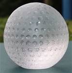 Tiffany & Co Luxury Leaded Crystal Art Glass Golf Ball Paperweight