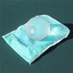 Tiffany & Co Luxury Leaded Crystal Art Glass Golf Ball Paperweight