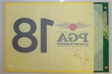 Jimmy Walker Signed 2016 PGA Championship at Baltusrol Flag JSA #Q35338