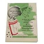 1953 Newsweek Presents Hole-by-Hole Pictorial Description of Oakmont CC Fold Out Booklet