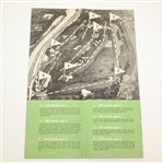 1953 Newsweek Presents Hole-by-Hole Pictorial Description of Oakmont CC Fold Out Booklet