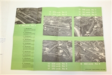1953 Newsweek Presents Hole-by-Hole Pictorial Description of Oakmont CC Fold Out Booklet