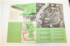 1953 Newsweek Presents Hole-by-Hole Pictorial Description of Oakmont CC Fold Out Booklet