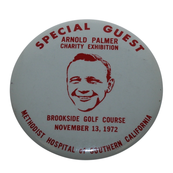 1972 Arnold Palmer Charity Exhibition Special Guest Badge