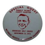 1972 Arnold Palmer Charity Exhibition Special Guest Badge