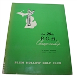 1947 PGA Championship at Plum Hollow Program - Jim Ferrier Win