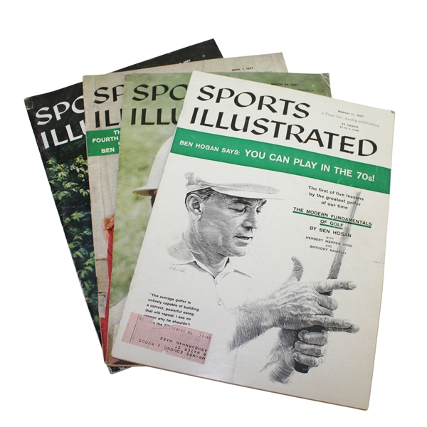 Ben Hogans Five Lessons Sports Illustrated Magazines - I, III, IV, and V