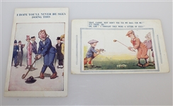 Ten Classic Golf Themed Postcards - Dunedin, Cape Fear, Ormond Beach, & More
