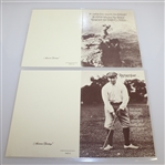 Six Classic Golf Themed Greeting Cards