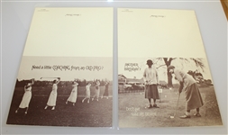 Six Classic Golf Themed Greeting Cards