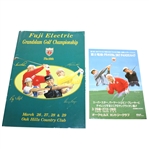 Fuji Electric Grandslam Golf Championship Program and Pairing Sheet - Arnold Palmer Cover