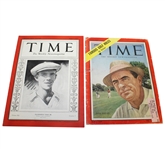 Two Time Magazines - 1932 Vines Jr Cover and 1954 Sam Snead Cover