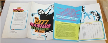 1977 The Masters Television Guide - The Travelers - Tom Watson Win