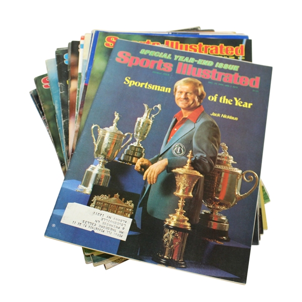 Jack Nicklaus Cover Sports Illustrated Magazines - 19 Assorted