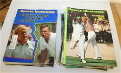 Jack Nicklaus Cover Sports Illustrated Magazines - 19 Assorted