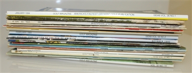 Eighteen Signed Magazines - Assorted - Trevino, Floyd, Singh, Etc - JSA Stickers
