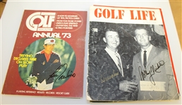 Eighteen Signed Magazines - Assorted - Trevino, Floyd, Singh, Etc - JSA Stickers