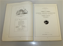 1929 US Amateur Championship at Del Monte G&CC Program - Harrison Johnston Winner