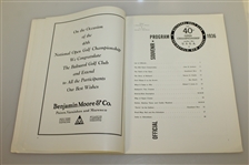 1936 US Open Championship at Baltusrol Program - Tony Manero Winner