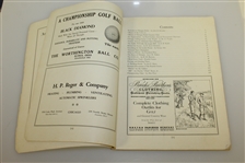 1928 US Open Championship at Olympic Fields CC Program - Johnny Farrell Winner
